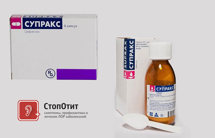 Супракс - антибиотик широкого спектра действия цефалоспоринового ряда 3 поколения