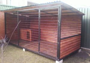 крытый вольер для овчарки