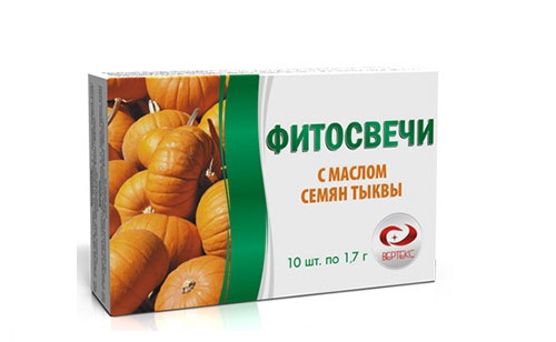 Свечи от простатита с маслом тыквенных семечек