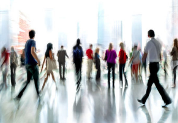 Картинка, демонстрирующая движение людей в социуме
