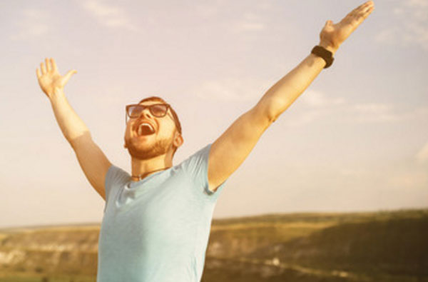 Счастливый мужчина