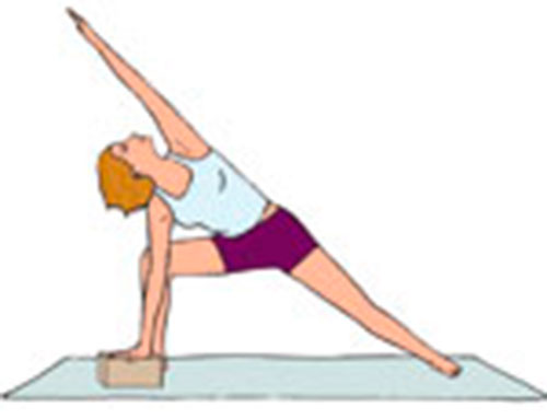 Выполнение упражнения Уттхита Паршваконасана