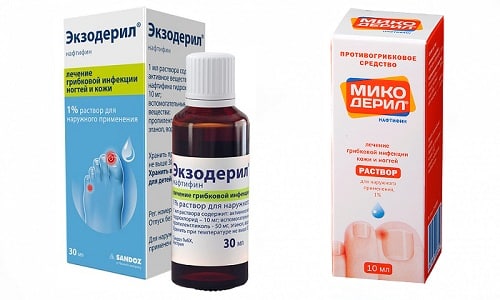 В лечении грибковых поражений кожи и ногтей часто используются противогрибковые средства - Микодерил и Экзодерил