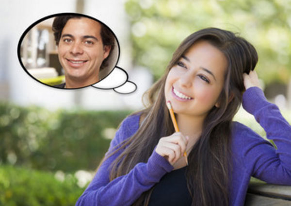 Девушка думает о мужчине