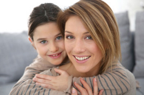 Мама с дочкой