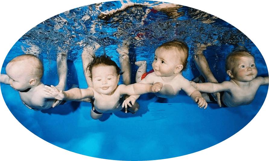 дети плавают