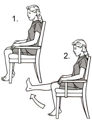 гимнастика на стуле упражнение на стуле